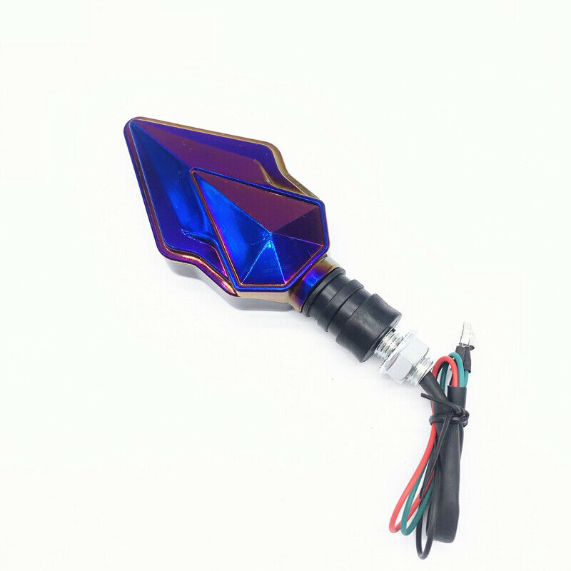 2PC Motorcycle Scooter Bike LED Turn Signal Light Indicator DRL Rear Brake Light