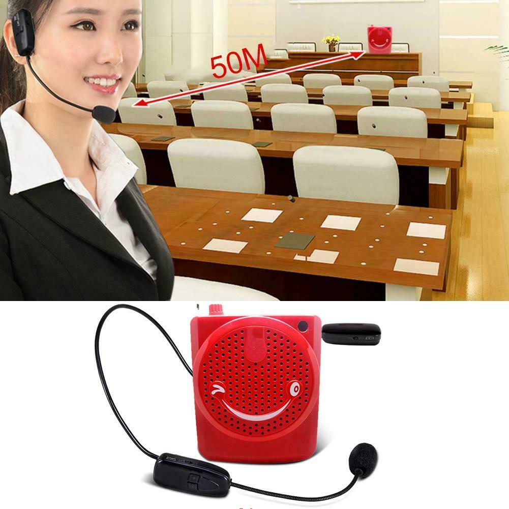 2.4G Wireless Microphone Speech headset Megaphone Radio Mic for Loudspeaker @