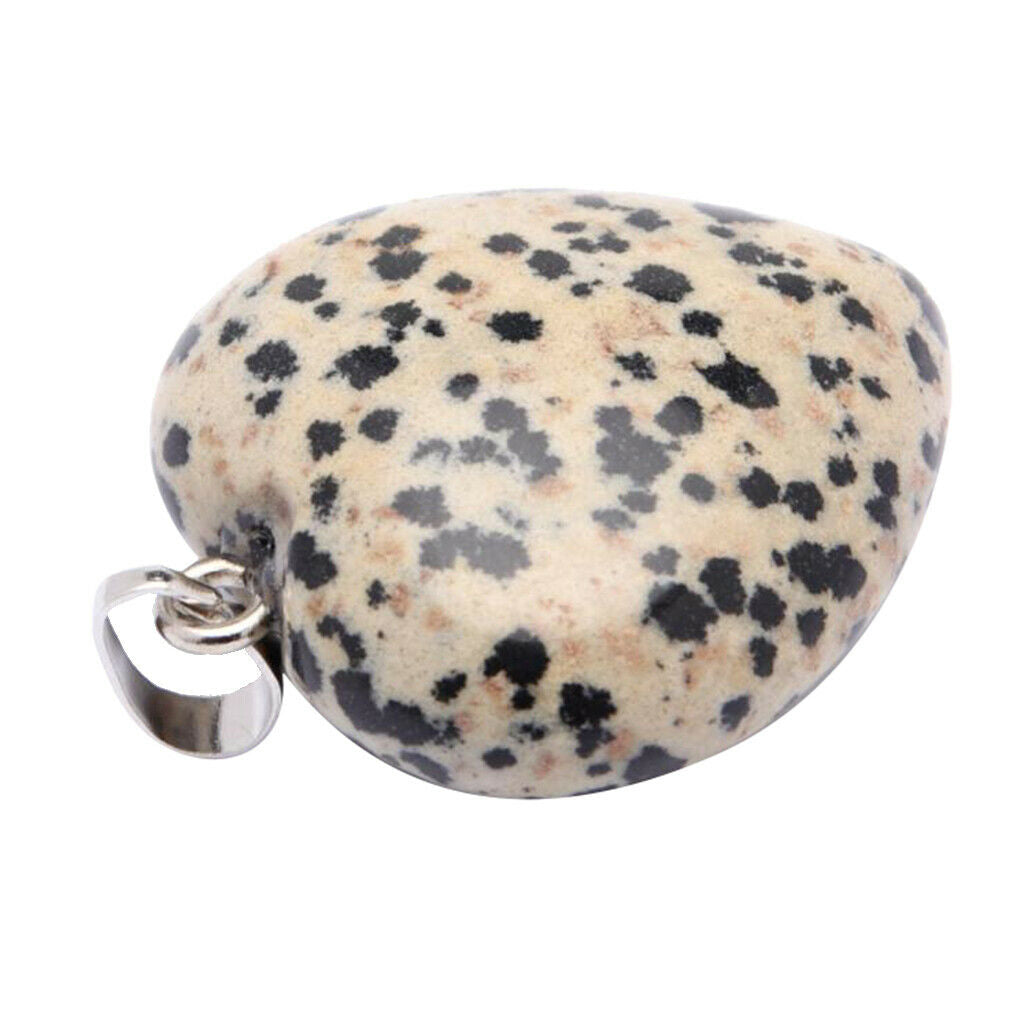 Natural Crystal Pendant Charm Heart Shape Pendant Fashion Jewelry Warm White
