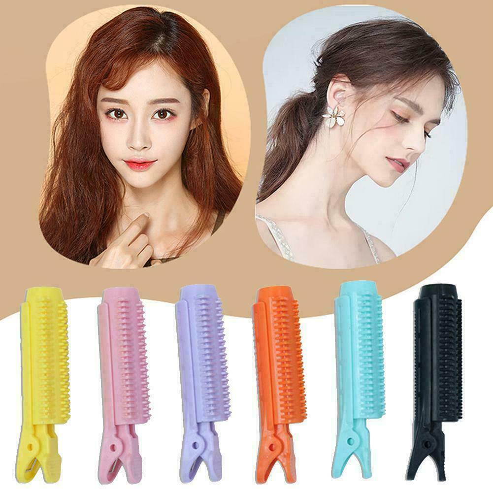 6pcs Hair Root Fluffy Clip Set Hair Curler Clamps Perm Rods Hair Rollers @