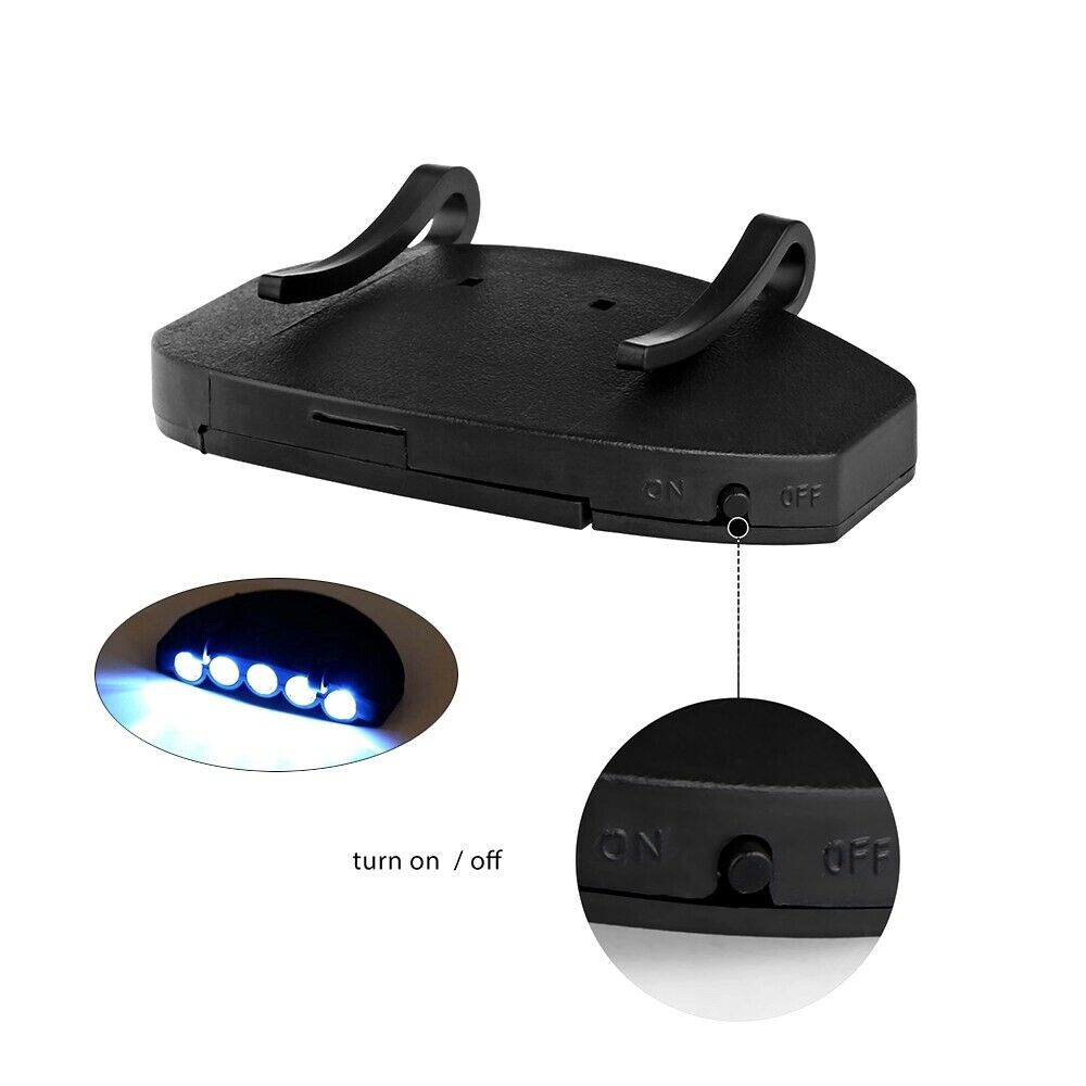 Lampes Frontale Clip On Cap Hat Head Light Lamp Torch Fishing Camping Hiking