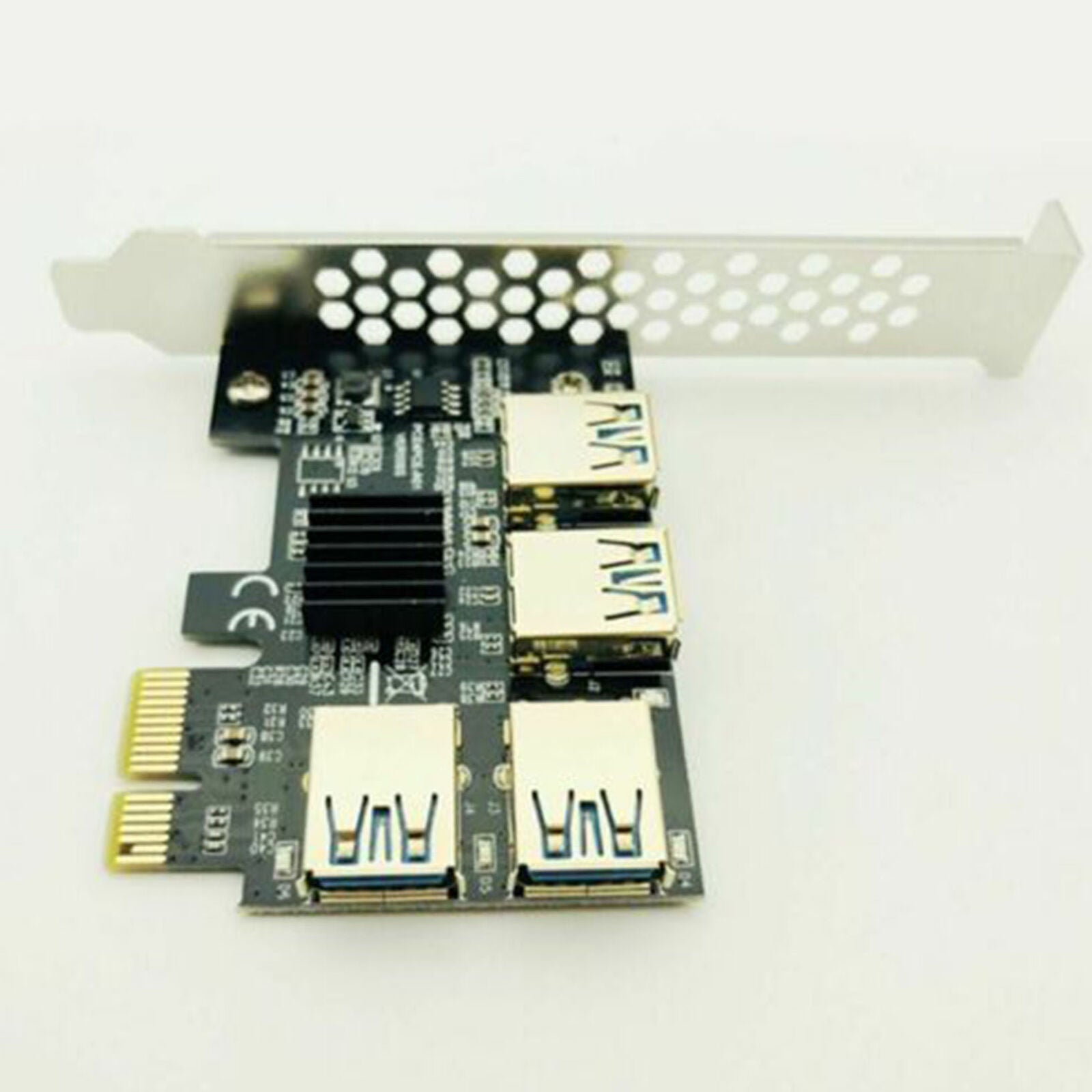 New 4 Slot USB 3.0 PCI-E Express 1x to 16x Riser Card Adapter PCIE Multiplier