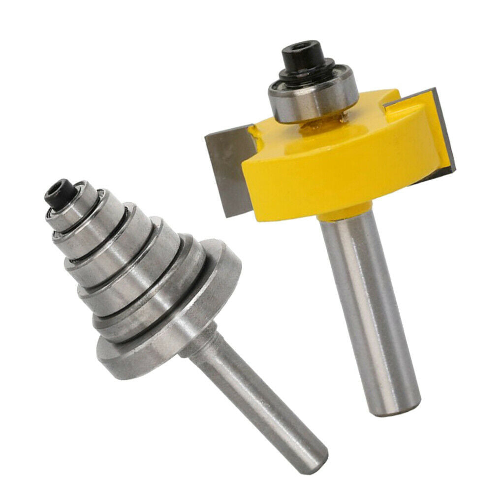 8 Mm Rebate Cutter With 6 Bearing Sets 3/8 '', 1/2 '', 5/8 '', 3/4 '', 7/8 ''