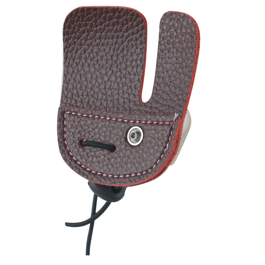 Super Fiber Finger Protection Pad Finger Protector Archery Accessories Brown