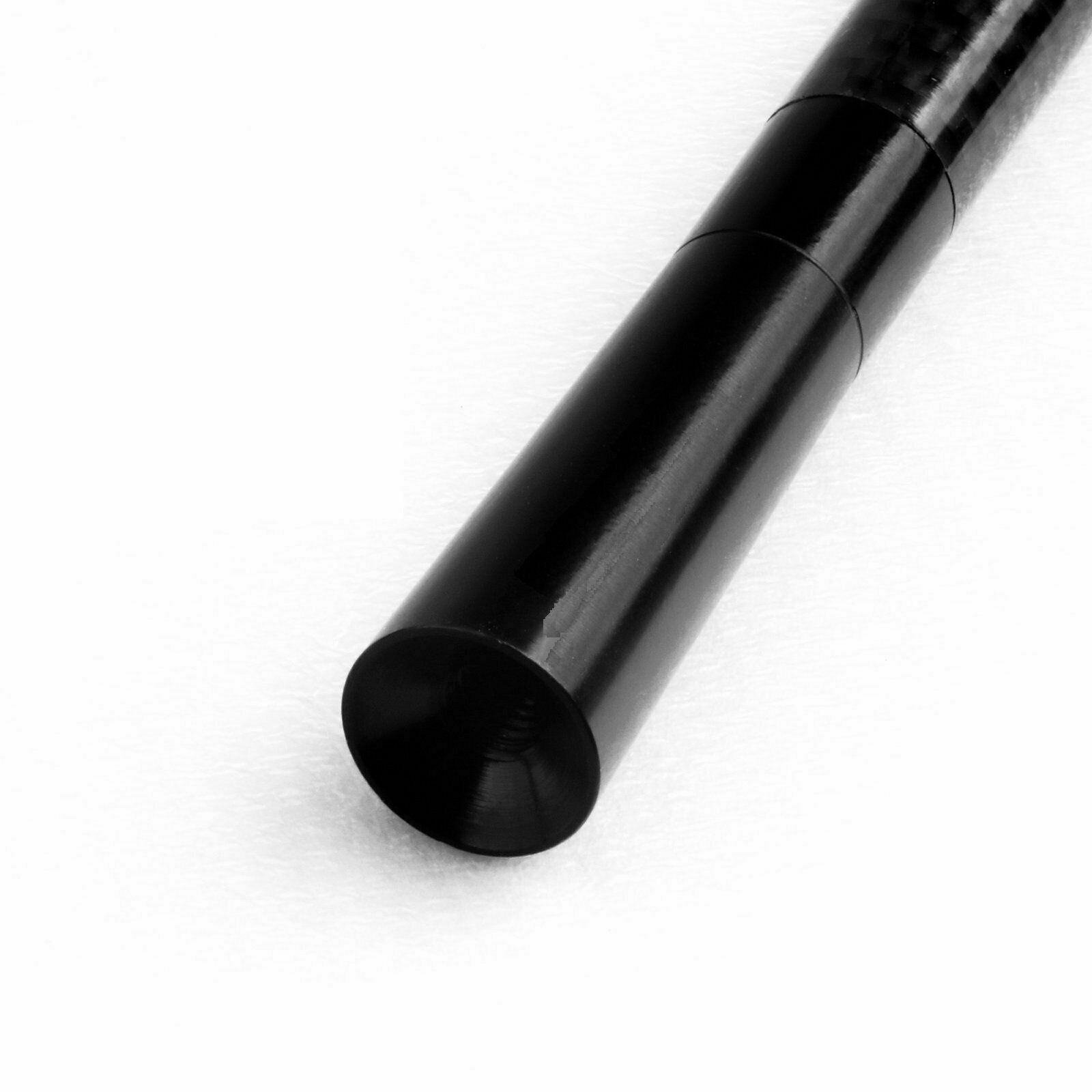 4.7" Car Carbon Fiber Aluminum Screw Radio Black Short Antenna Aerial Universal