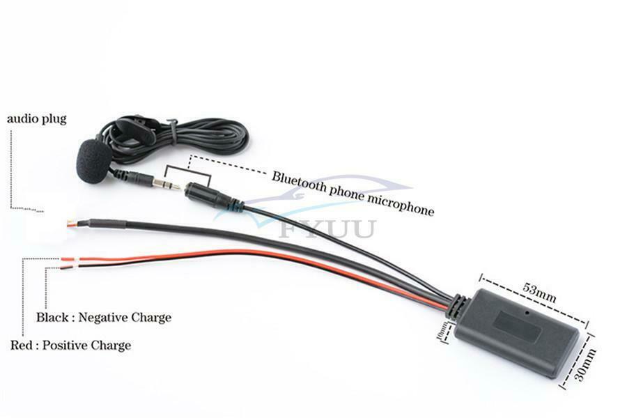 For Renault 2005-2011 Car Bluetooth 5.0 Stereo Audio AUX Input Cable MINI Plug