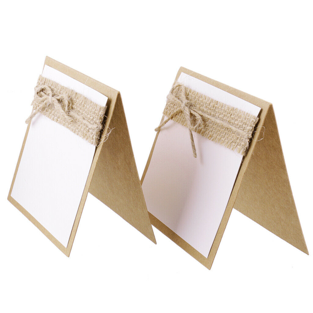 10pcs Guest Party Name Table Place Cards for Shabby Chic Rustic Wedding