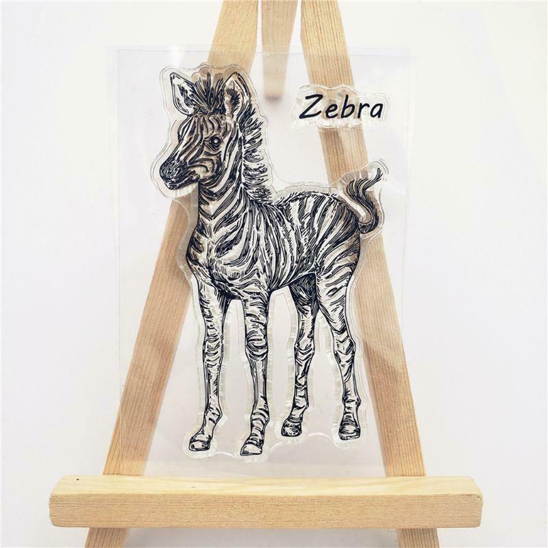 Zebra Silicone Clear Stamp Seal DIY Scrapbooking Embossing Album Cards Decor