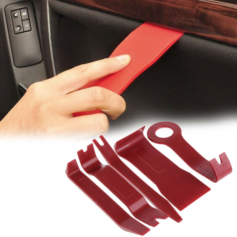 5x Car Door Trim Panel Clip Dash Centre Console Radio Removal Pry Tools Kit
