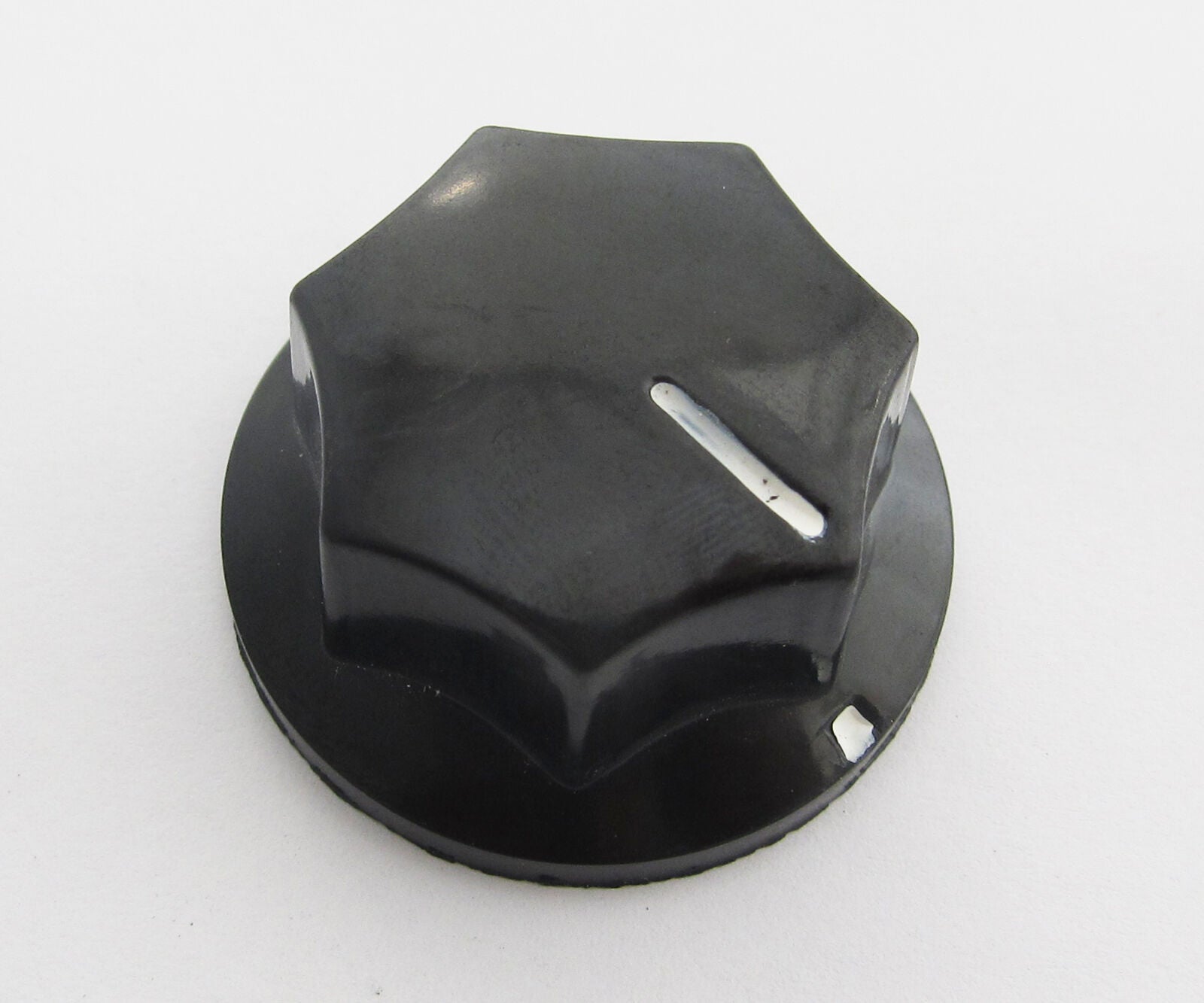 10pcs MF-B03 33.5x15mm Hex Screw Fix Pot Knobs for HAM Radio Audio Black Plastic