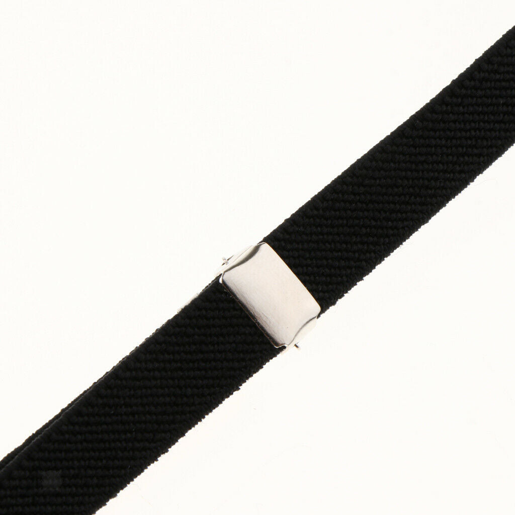 Mens Womens Clip-on Suspenders Elastic X-Back Wedding Party Prom Braces 1cm