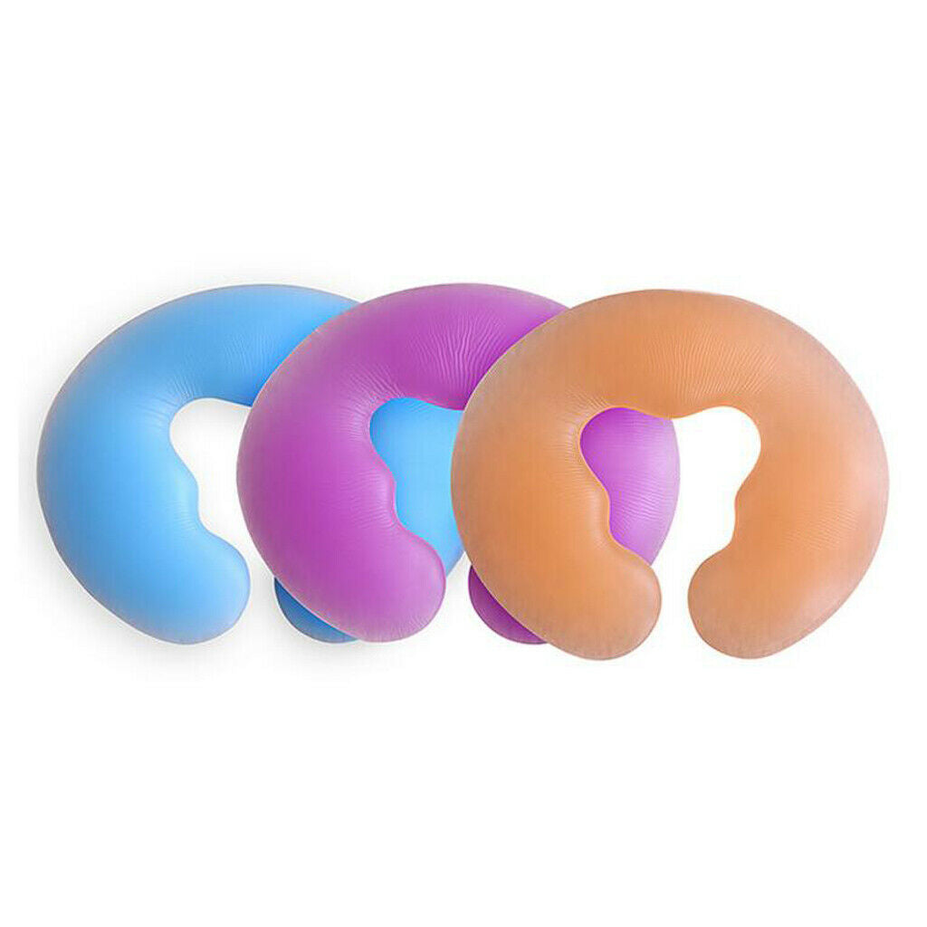 2 Blue Soft SPA Massage Elastic 100% Natural Silicone Face Relax Cushion Pillow