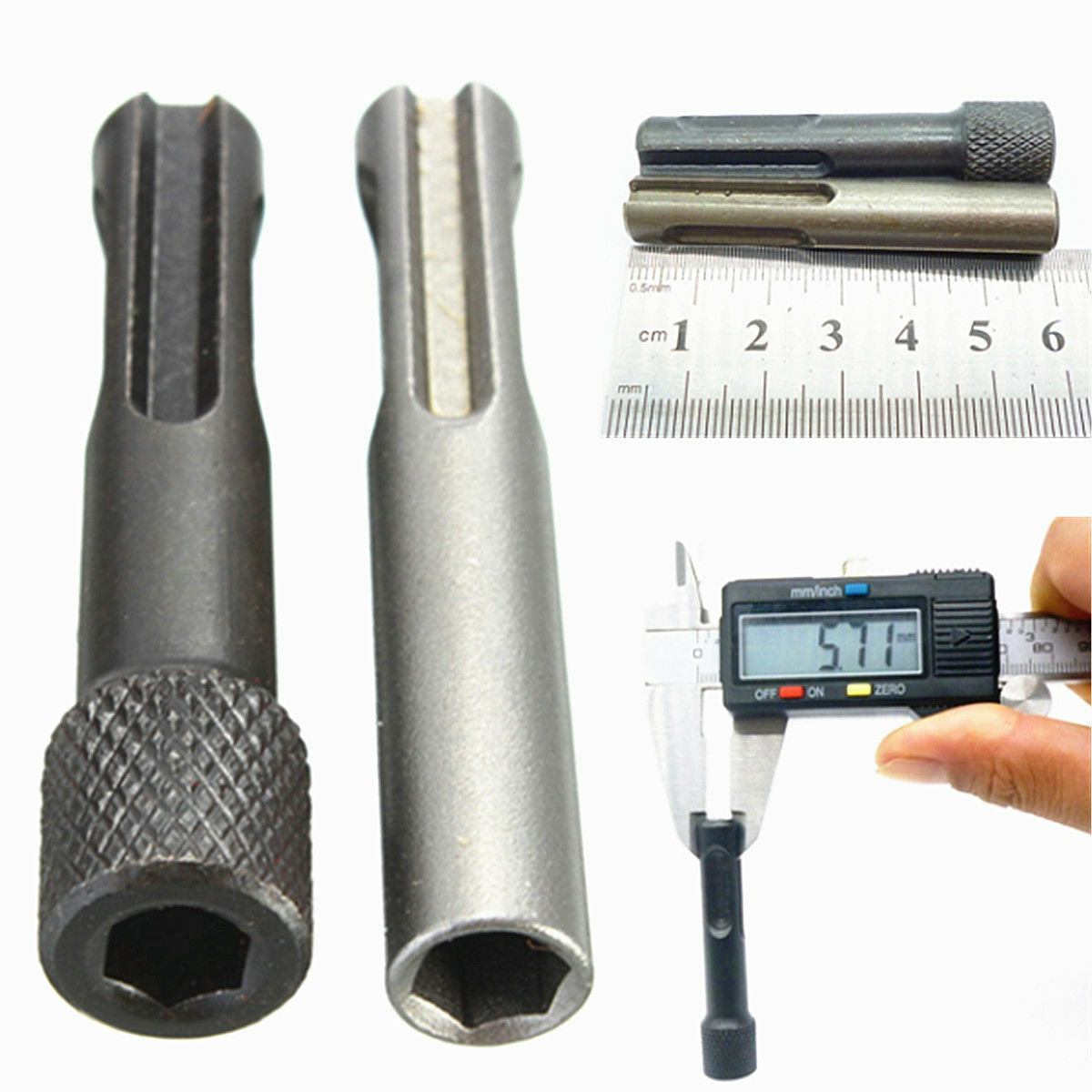 2Pcs 1/4'' Hex Shank SDS Screwdriver Holder Drill Bit Adaptor Magnetic Converter