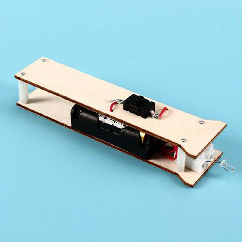 DIY Flashlight Physics Wood Toys Kit Children Educational Science Assemble ToI7