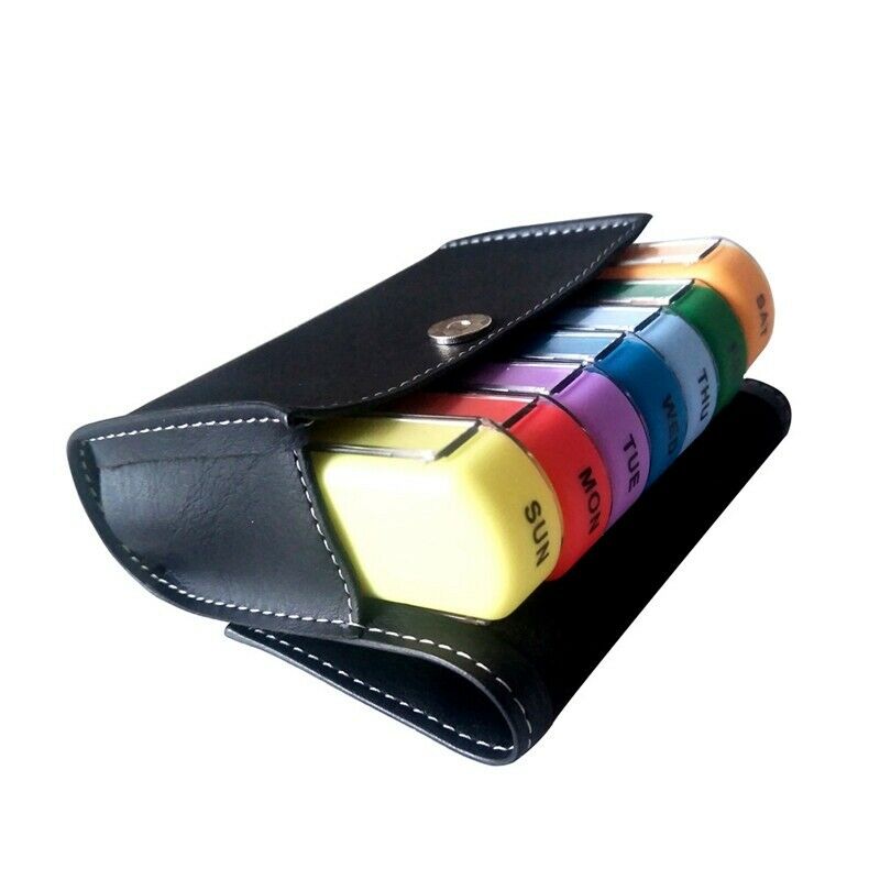 Travel Organizer Wallet Case Pill Box Dispenser Medicine Pill Box Pill