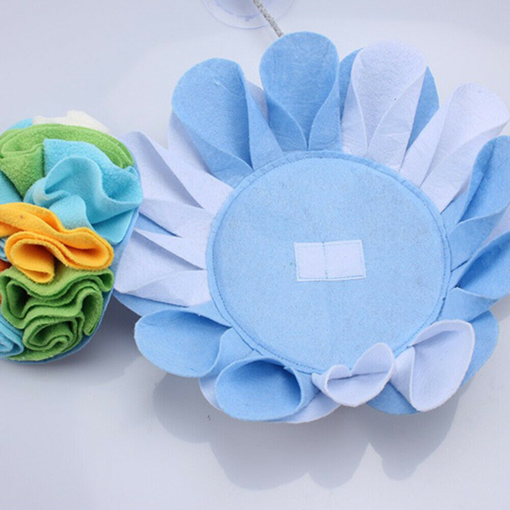 Dog Snuffle Bowl Encourages Natural Foraging Skills Training Pad w/Suction Cup