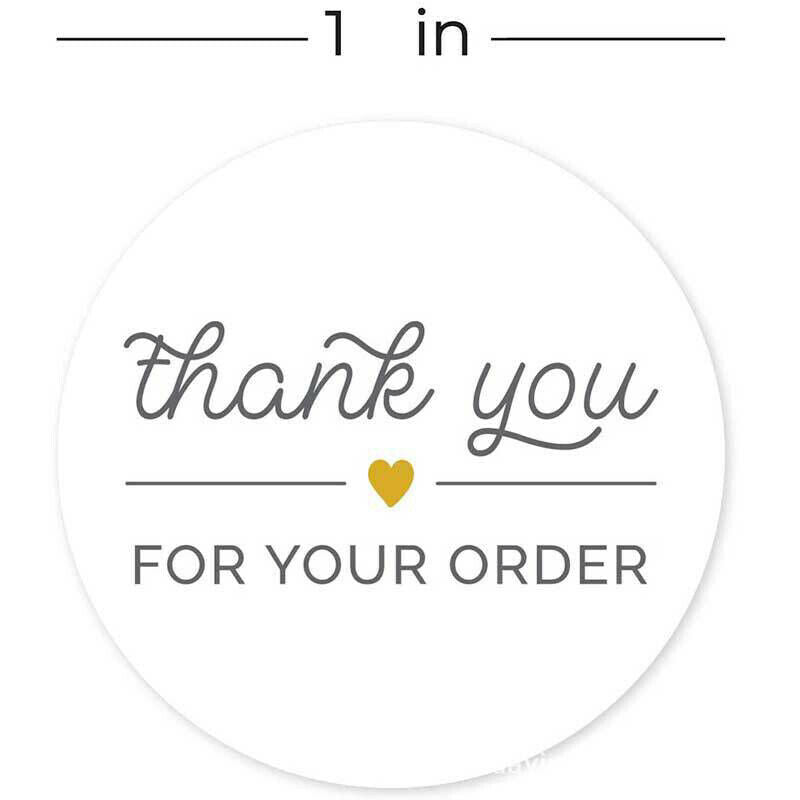 500PCS/Roll Round THANK YOU Stickers Seal DIY Labels Stickers for Packa.l8