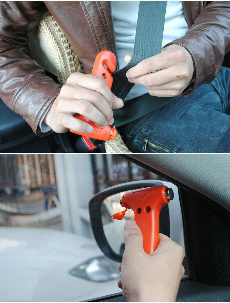 Safety Hammer Emergency Car Glass Breaker Seatbelt Cutter Window Escape Tool