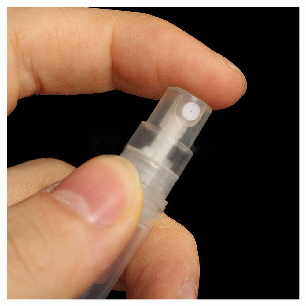 2ml Travel Empty Spray Bottle Reuse Transparent Plastic Perfume 50pcs