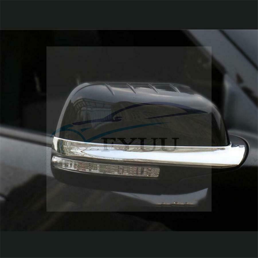 2x For Ford Explorer 2011-2019 ABS Chrome Side Rearview Mirror Strip Cover Trims
