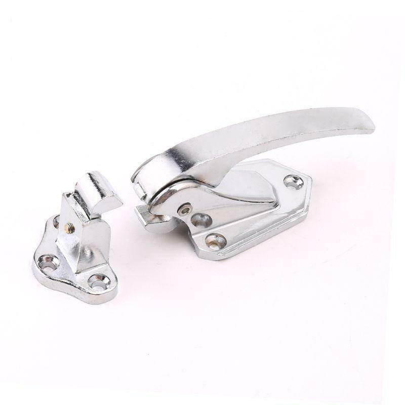 Zinc Alloy Door Handle Lock Spring Loaded Pull Handle Latch For Oven Freezer
