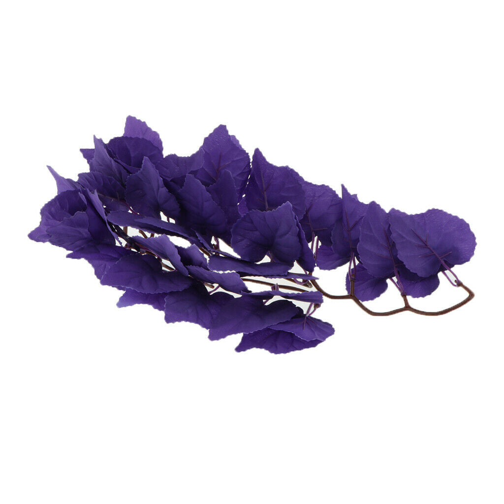 Aquarium   Tank Ornaments Cane Plants Reptile Hideaway Hideouts Purple