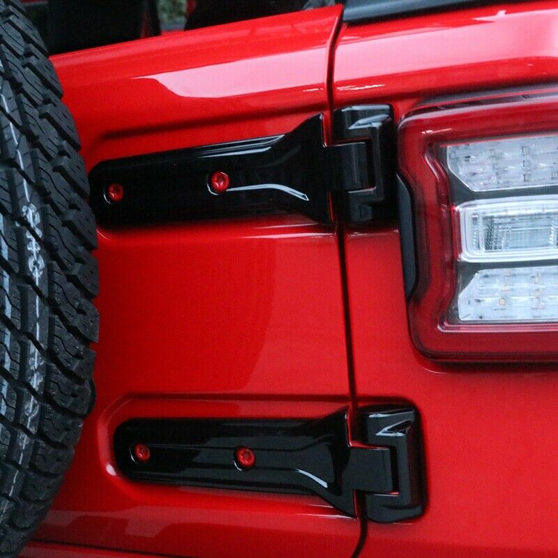 Car Spare Tire Tailgate Door Hinge Covers Stickers for Jeep Wrangler JL 2018P4L7