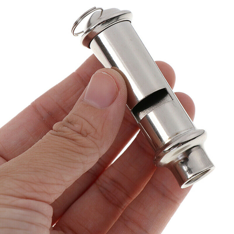 Stainless Steel Emergency Survival Whistle Mini Outdoor Camping Hiking Wh.l8