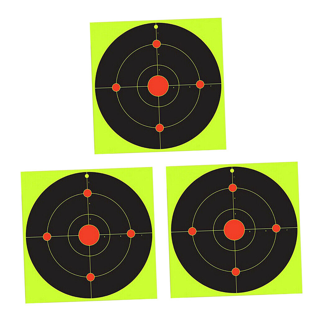 30x Adhesive Shooting Stickers Spots Hunting Shooting Target Paper 8inches