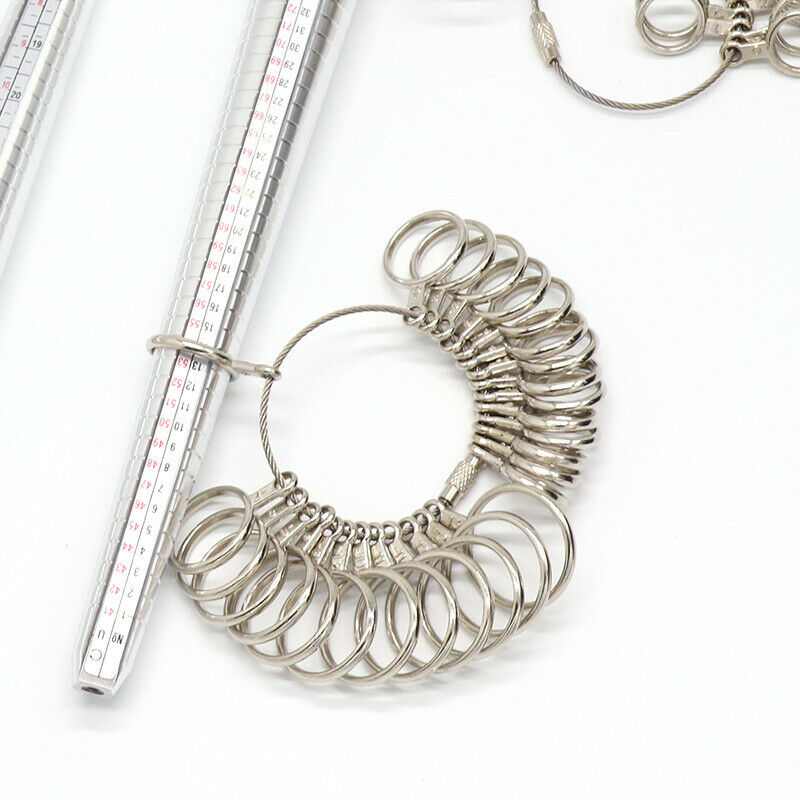 size stainless steel ring stick measuring hammer jewellry tool setDD