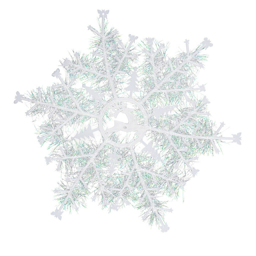 3pcs Xmas Snowflakes Pendants Christmas Tree Hanging Ornaments Party Supplies