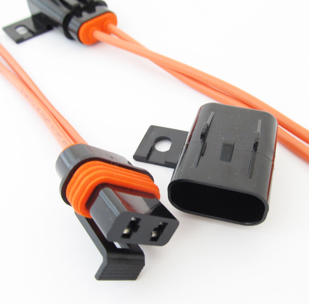1set Fuse Holder HQ In Line 12AWG Waterproof Snap Lock Blade for Car/Boat/Truck
