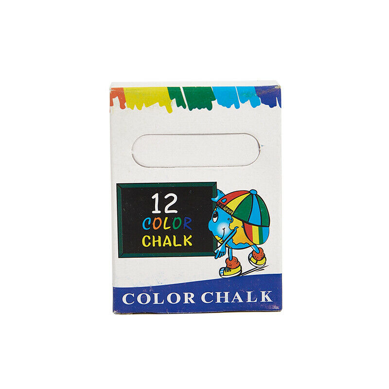 12 pcs/Lot Dustless Chalk Pen Drawing Chalks For Blackboard 6 Colors Station XC