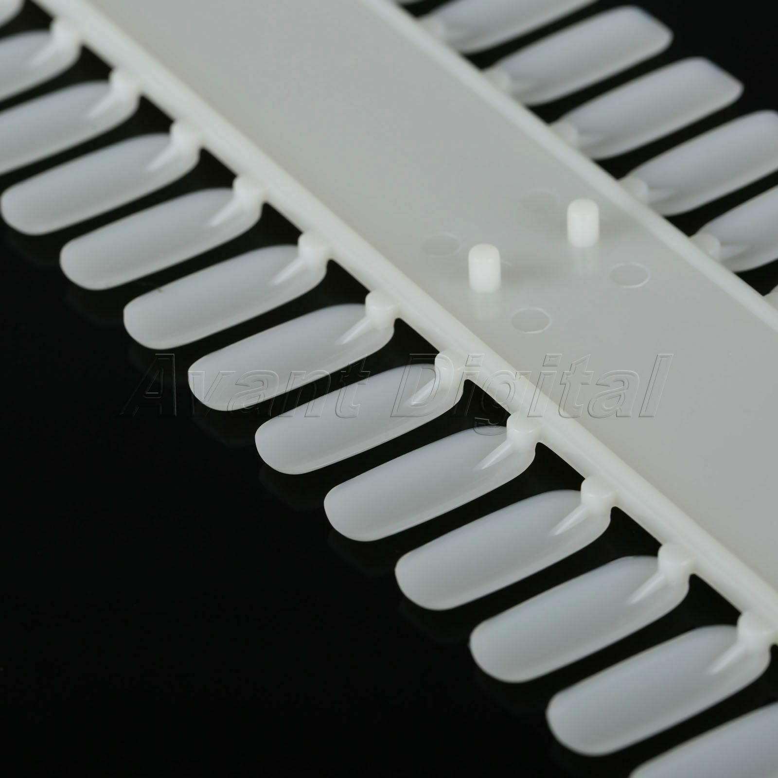 White Nail Practice Color Chart Palette Polish Training Nail Art Display 72 Tips