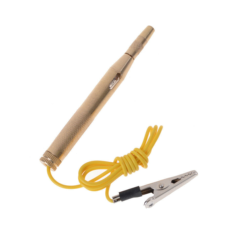 Copper Car Motor Auto Circuit Tester 6/12/24V Gauge Test Voltmeter Lamp  DSL_DD