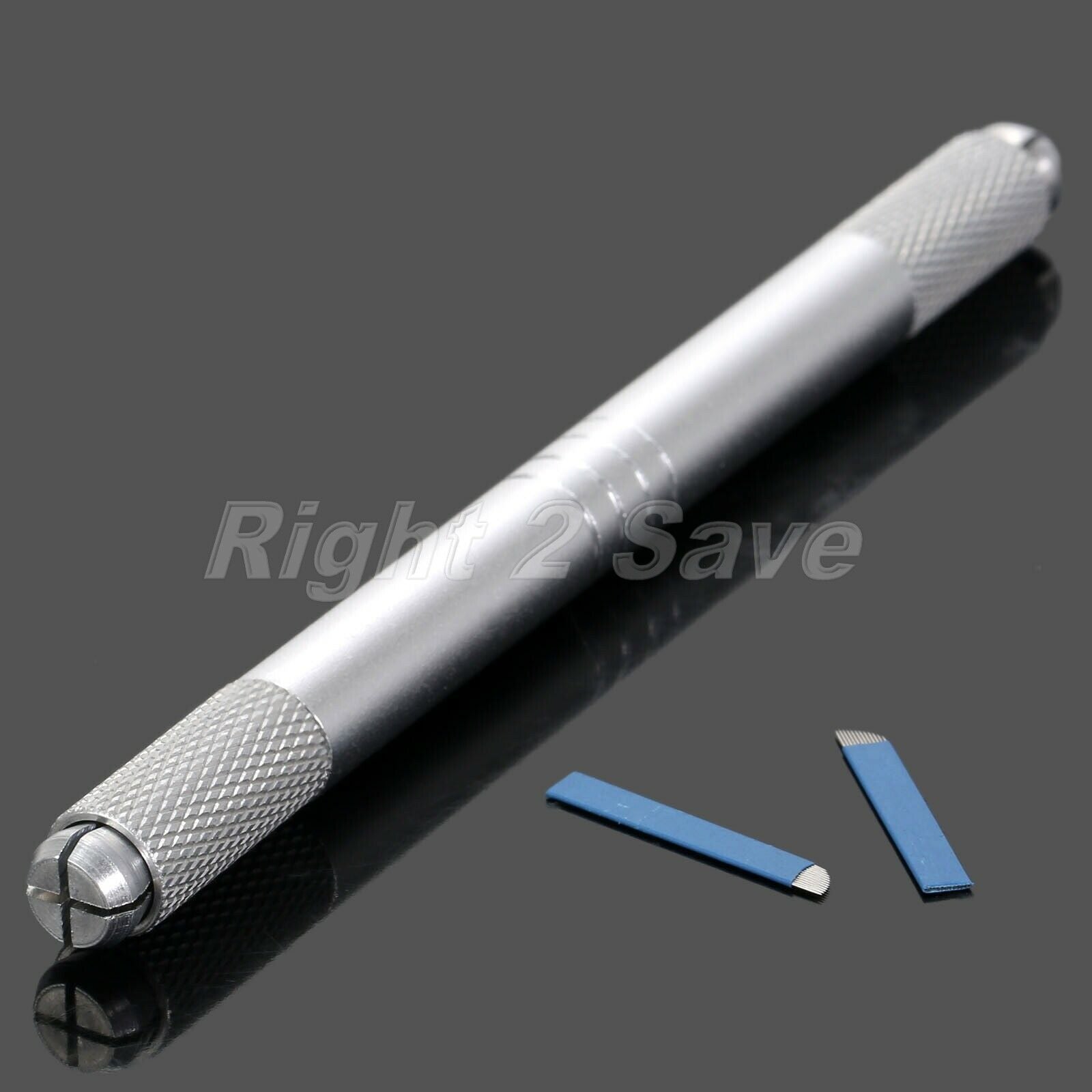 Pro Permanent Makeup Manual Tattoo Pen +10pcs 12 Pin Needles Blades For Eyebrow