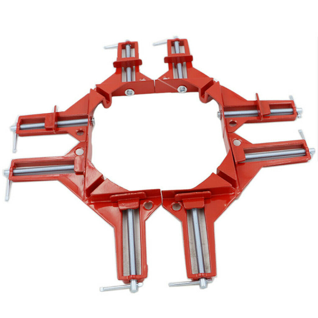 4X Woodworking Tool 90Degree Right Angle Picture Frame Corner Clamp Holder