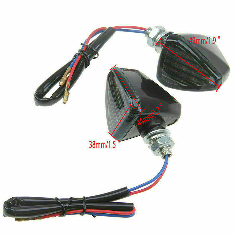 LED Motorcycle Turn Signal Indicator Light Amber Universal For Suzuki Ducati Bmw
