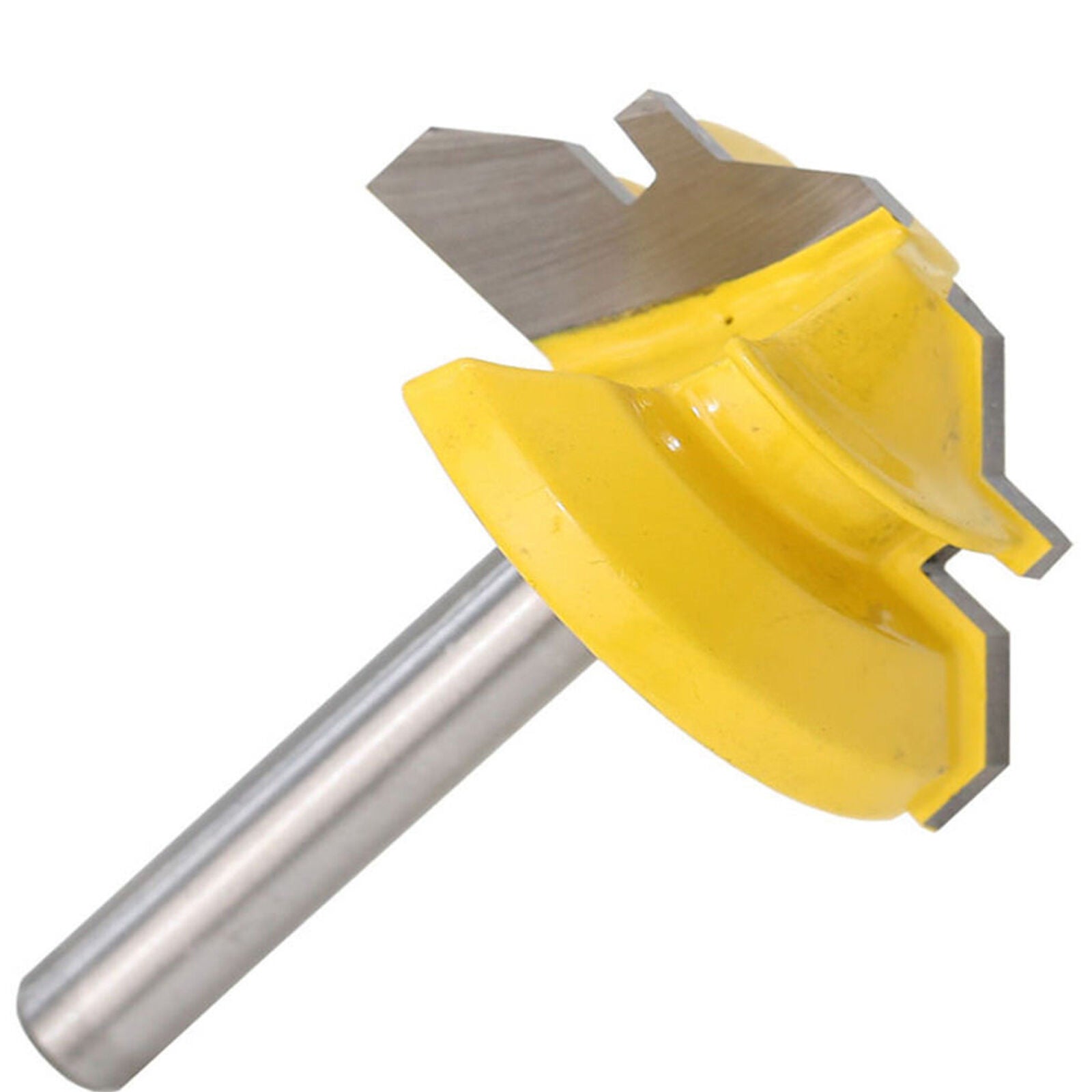 1/4'' Shank Lock Miter Router Bit Tungsten 45 Degree Woodworking Cutter Tool L