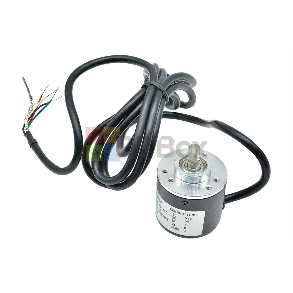 600P/R Photoelectric Incremental Rotary Encoder 5V-24V AB Two Phases 6mm Shaf