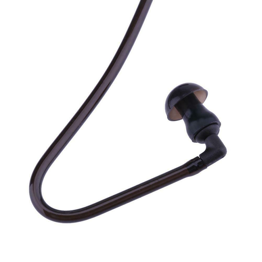Monaural Headphone Air Tube Anti-radiation Earphone Stereo Headset Black