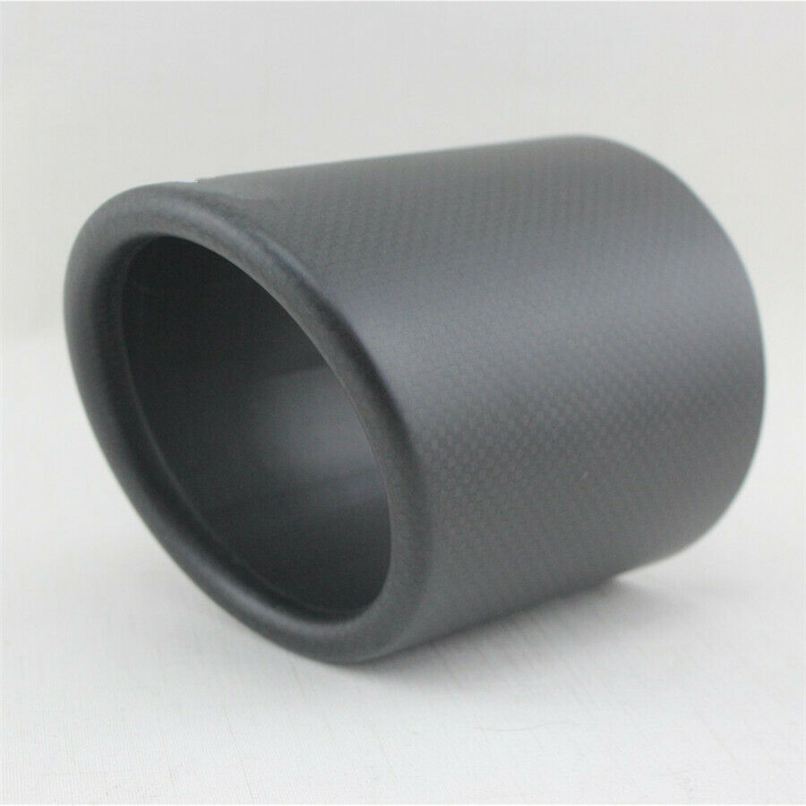 101mm 4'' Matte Black Car Exhaust Pipe Cover Muffler Tip 100% Real Carbon Fiber