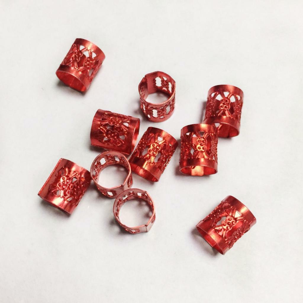 80pcs Dreadlocks Beads Dread Locks Metal Cuffs Hair Decor Braid Hair Jewelry