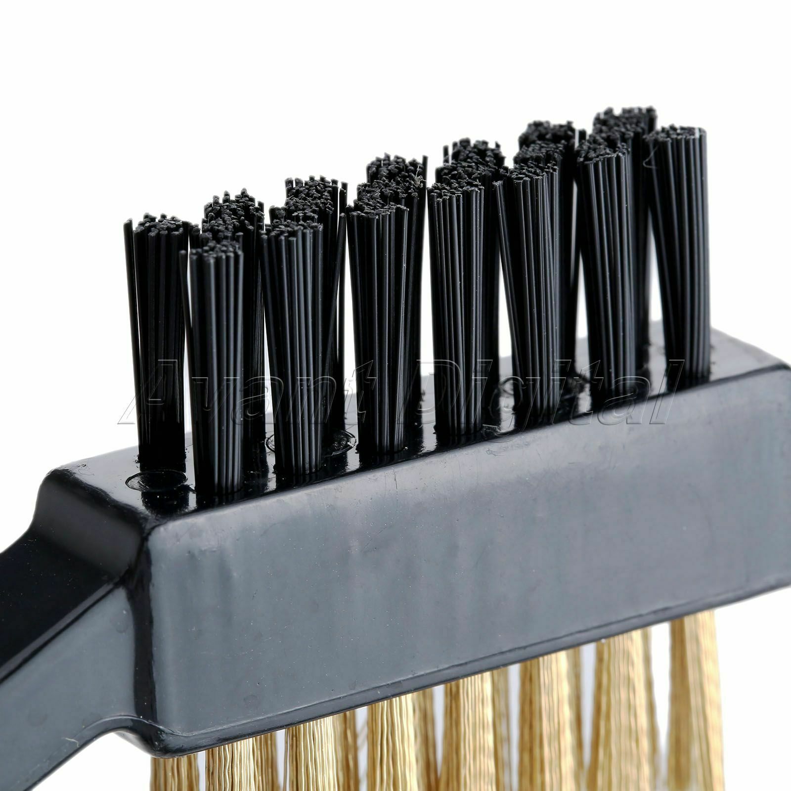Golf Club Brush Cleaning Putter Brass Wires Bristle 2 Sided Cleaner Tool 2Pcs