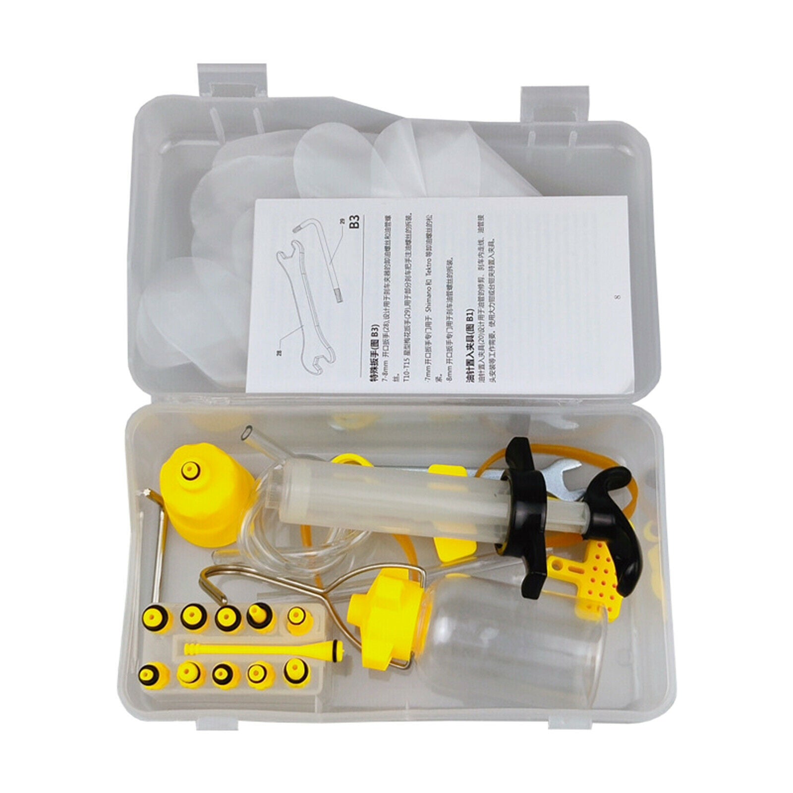 All In One Hydraulic Brake Oil Bleed Kits Bicycle Filling Syringe Repair Set