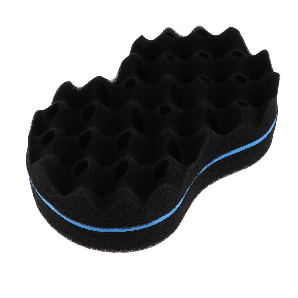 Curl Barber Twist Sponge Large Holes Hair Brush Double Sided Sponge Locking
