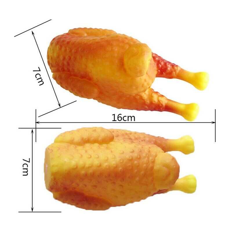 Dog Toys Simulation Silicone Roasted Chicken Tooth-resistant Teeth Pet TraininM1