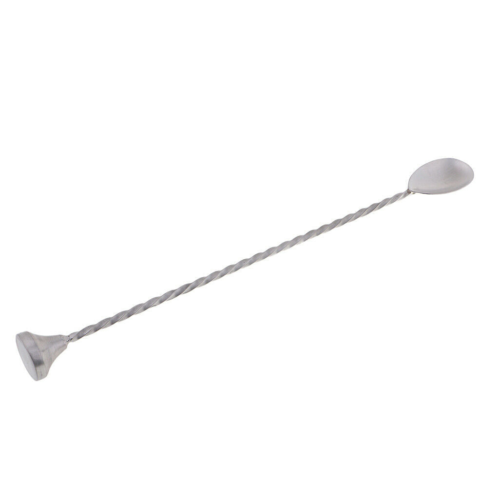Stainless Steel Bar Home Kitchen Bar Dining Spoon for Cocktail Wine Mixing C
