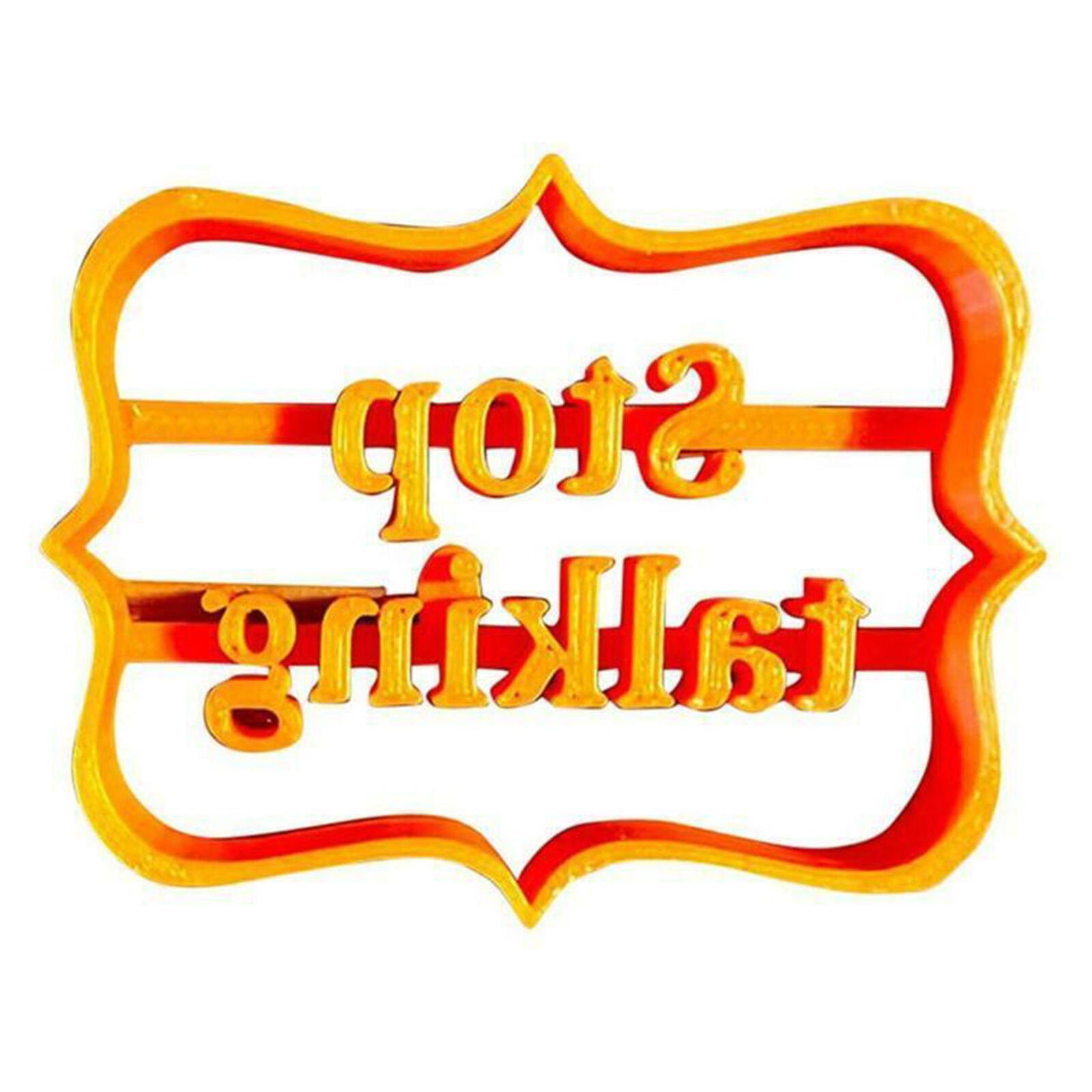 4Pcs Cookie Molds With Good Wishes Cookie Form W/Fun Irreverent Phrases Mould