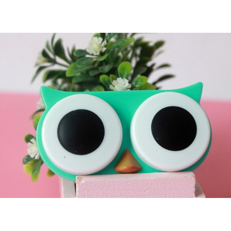 1 Pcs Owl Contact Lens Case Multi-color Fun Eyewear Accessory Travel Gif.l8
